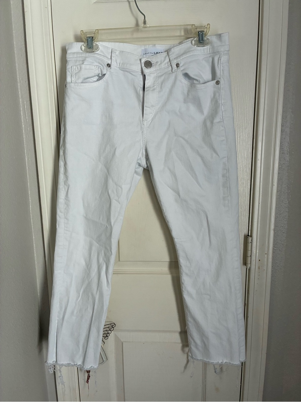 LOFT Women’s Slim Straight White Jeans